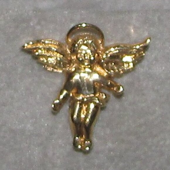 14K Solid Gold Angel Brooch Pin – Adamas Goldsmiths - Unworn - Picture 2 of 6
